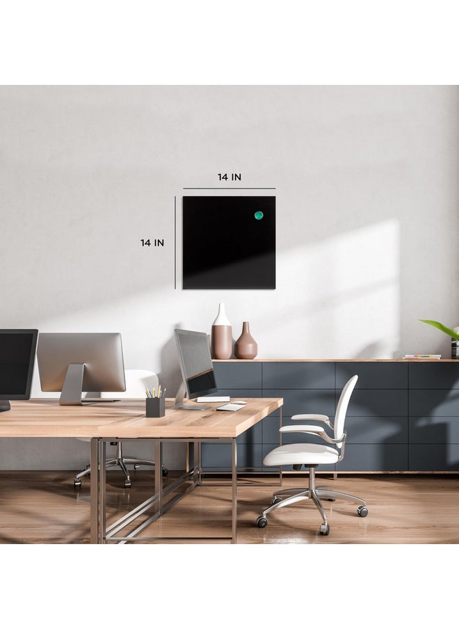 U Brands - Magnetic Chalkboard, 14"X14", Frameless, Premium Matte Surface, Includes Marker And Magnet - Image 1