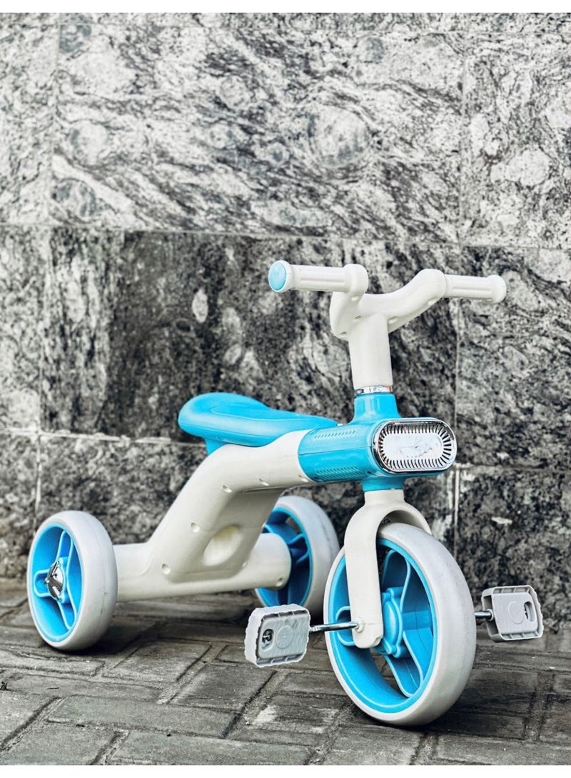 Lacoz Kids Cycle Tricycle Light and  Music with EVA Silent Wheels and Comfortable Seat for Boys & Girls Blue - Image 5