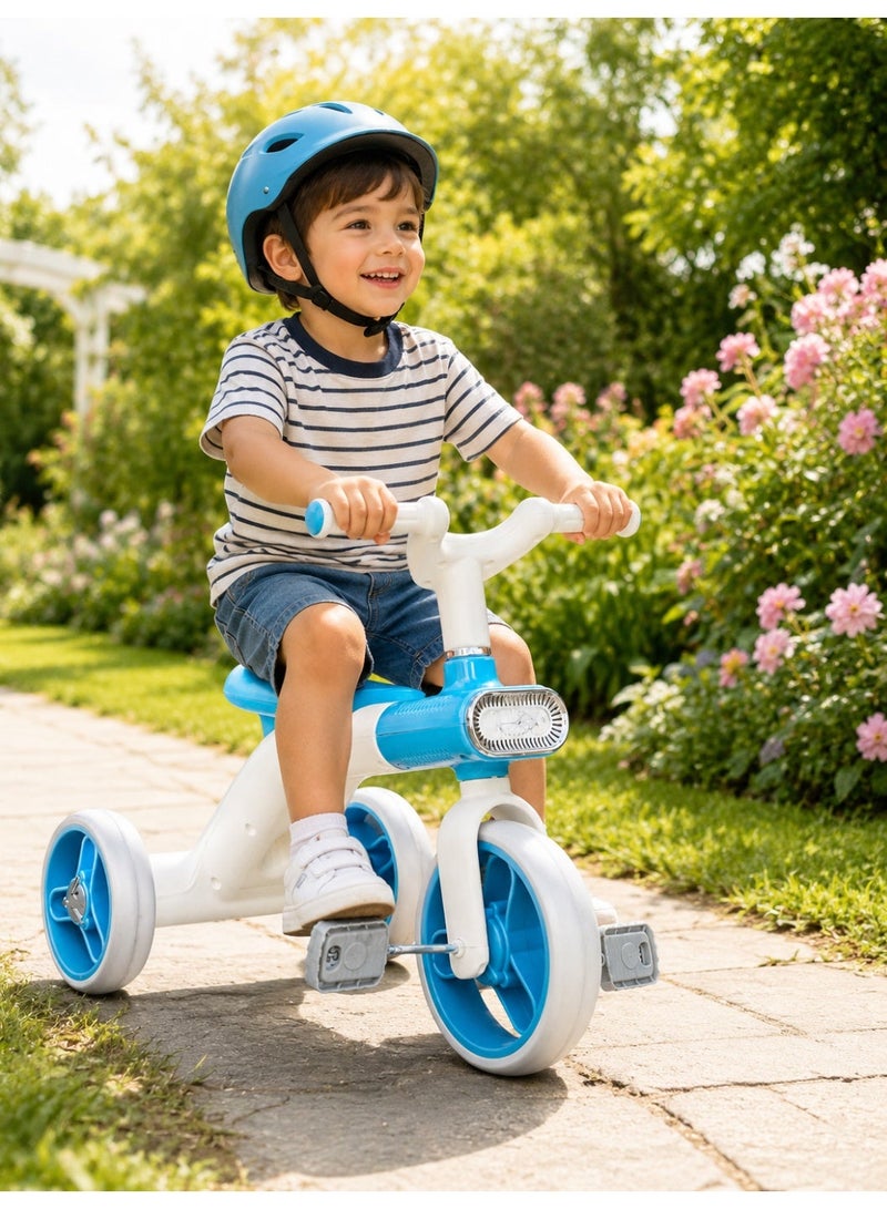 Lacoz Kids Cycle Tricycle Light and  Music with EVA Silent Wheels and Comfortable Seat for Boys & Girls Blue - Image 4