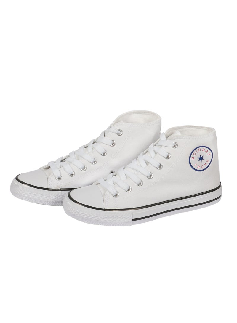 Fashion Sport Ladies Shoes High top White  - Image 2