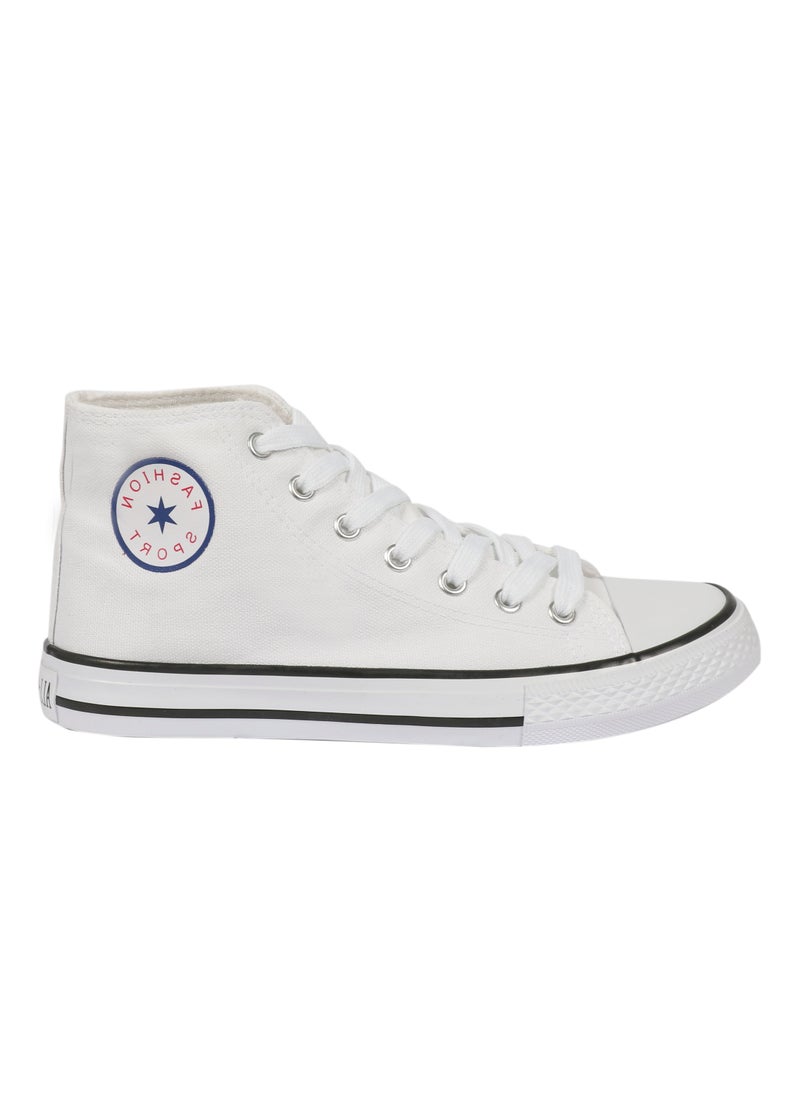 Fashion Sport Ladies Shoes High top White  - Image 1
