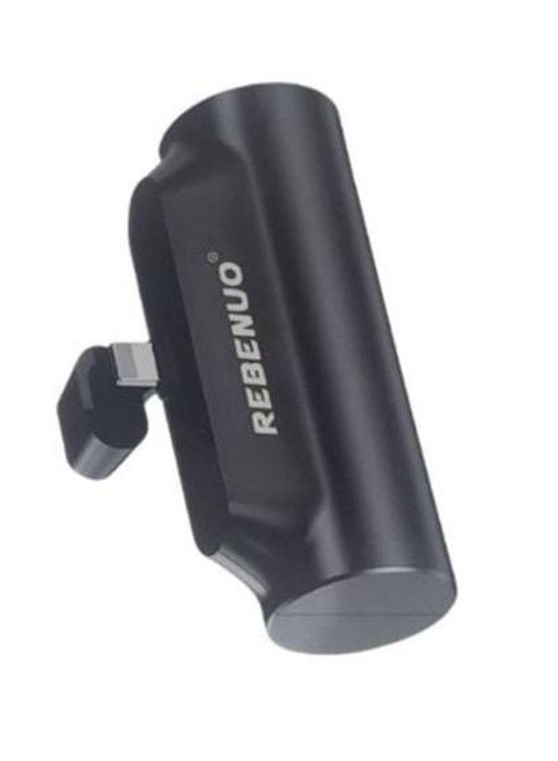 Rebenuo Mini Power Bank 5000mAh || Ultra-Compact Direct Plug Portable Charger with Fast Charging – High-Speed Output, Type-C & Lightning Compatible || Lightweight Travel Power Bank for iPhone, Android, Tablets | Earbuds, and More - Image 2