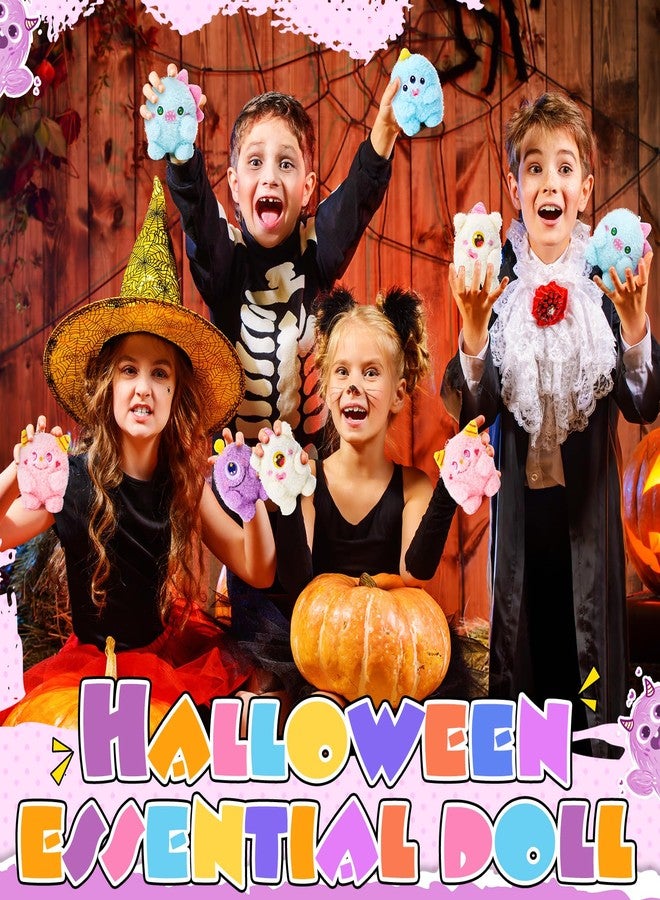 Aoriher 15 Pcs Halloween Plush Toys Bulk Halloween Stuffed Toys 4 Inches Small Devil Plush Keychain Party Favors Mini Stuffed Animals for Kids Birthday Party Favors Classroom Prizes, 5 Styles - Image 4