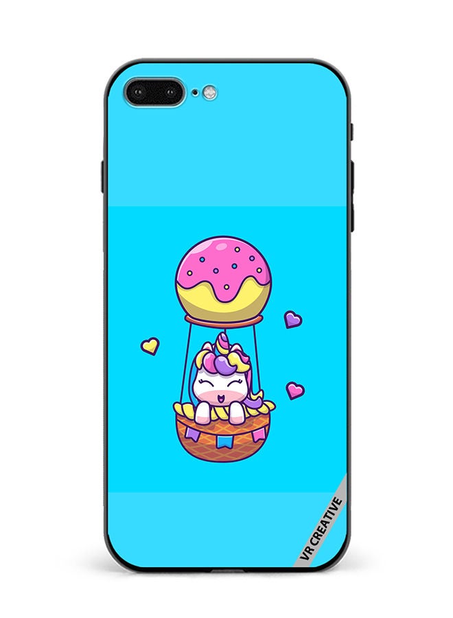 VR CREATIVE Protective Case Cover For Apple iPhone 7 Plus/8 Plus Flying Unicorn Design Multicolour - Image 1