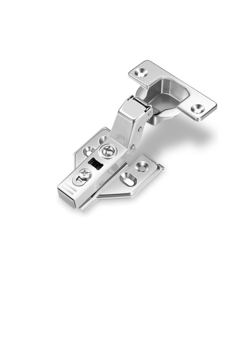 Frameless Cabinet Door Concealed Hinges,Soft-Close,European Inset,Full Overlay,Half Overlay, Nickel Plated For Kitchens, Bathrooms (4 PAIR, Inset)  - Image 3