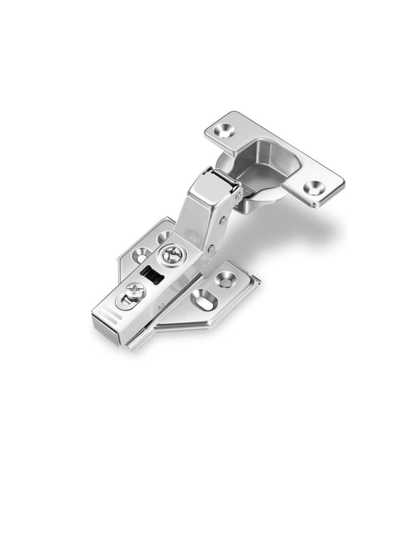 Frameless Cabinet Door Concealed Hinges,Soft-Close,European Inset,Full Overlay,Half Overlay, Nickel Plated For Kitchens, Bathrooms (4 PAIR, Inset)  - Image 2