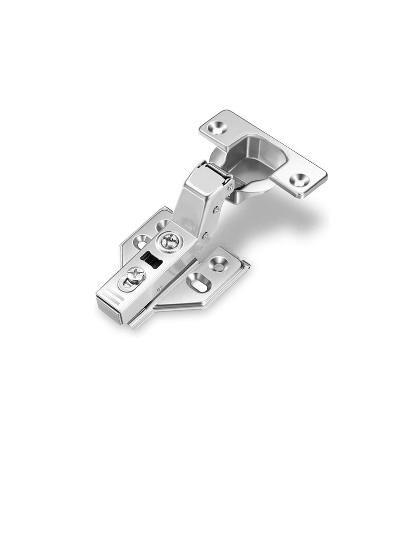 Frameless Cabinet Door Concealed Hinges,Soft-Close,European Inset,Full Overlay,Half Overlay, Nickel Plated For Kitchens, Bathrooms (4 PAIR, Inset)  - Image 1