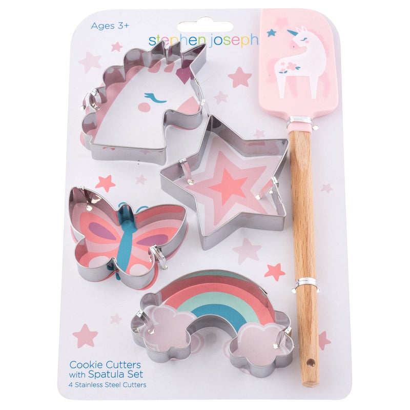 Stephen Joseph  Kids Cooking Cookie Set  Kids Toddler Cookie Cutter and Spatula  Unicorn - Image 1