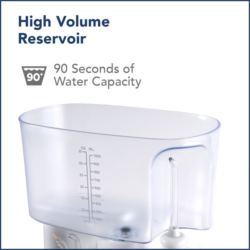 Waterpik Classic Professional Water Flosser, Electric Power With 6 Settings, 3 Flossing Tips, ADA Accepted, White WP-72 - Image 4