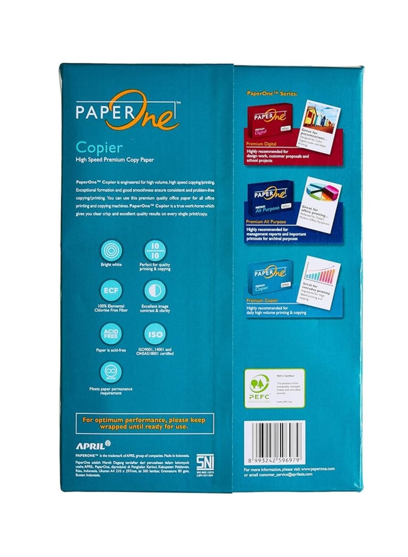 PaperOne ورق بيبر وان كوبر المتميز، 80 جرام، مقاس A4، 500 ورقة في رزمة - Image 3