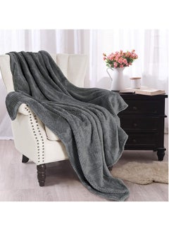 Donetella Soft Waffle Fleece Blanket King Size(200X240 CM) No Shed,No Pilling Plush Cozy Throw 300 GSM Lightweight Blanket For Bed, Couch , Chair , Sofa And Camping,Wenge  - Image 1
