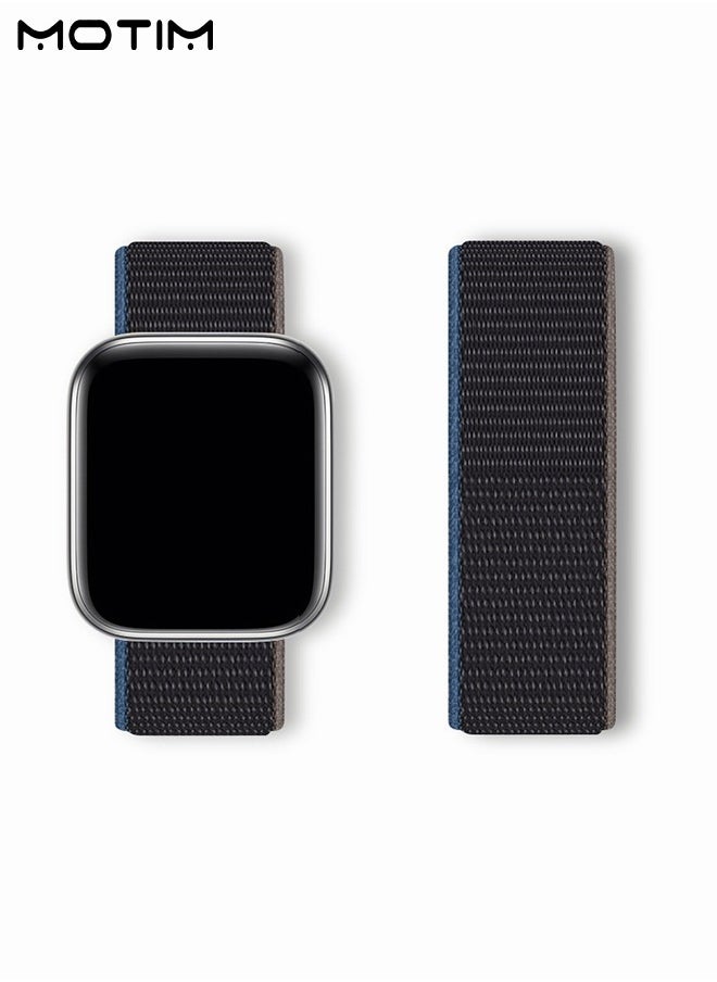Motim - Apple Watch Braided Loop Band 49 mm 45 mm 44 mm 42 mm, Adjustable Nylon Sport Strap Replacement Band Women Men for iWatch Ultra/SE Series 10/9/8/7/6/5/4/3/2/1 - Image 1