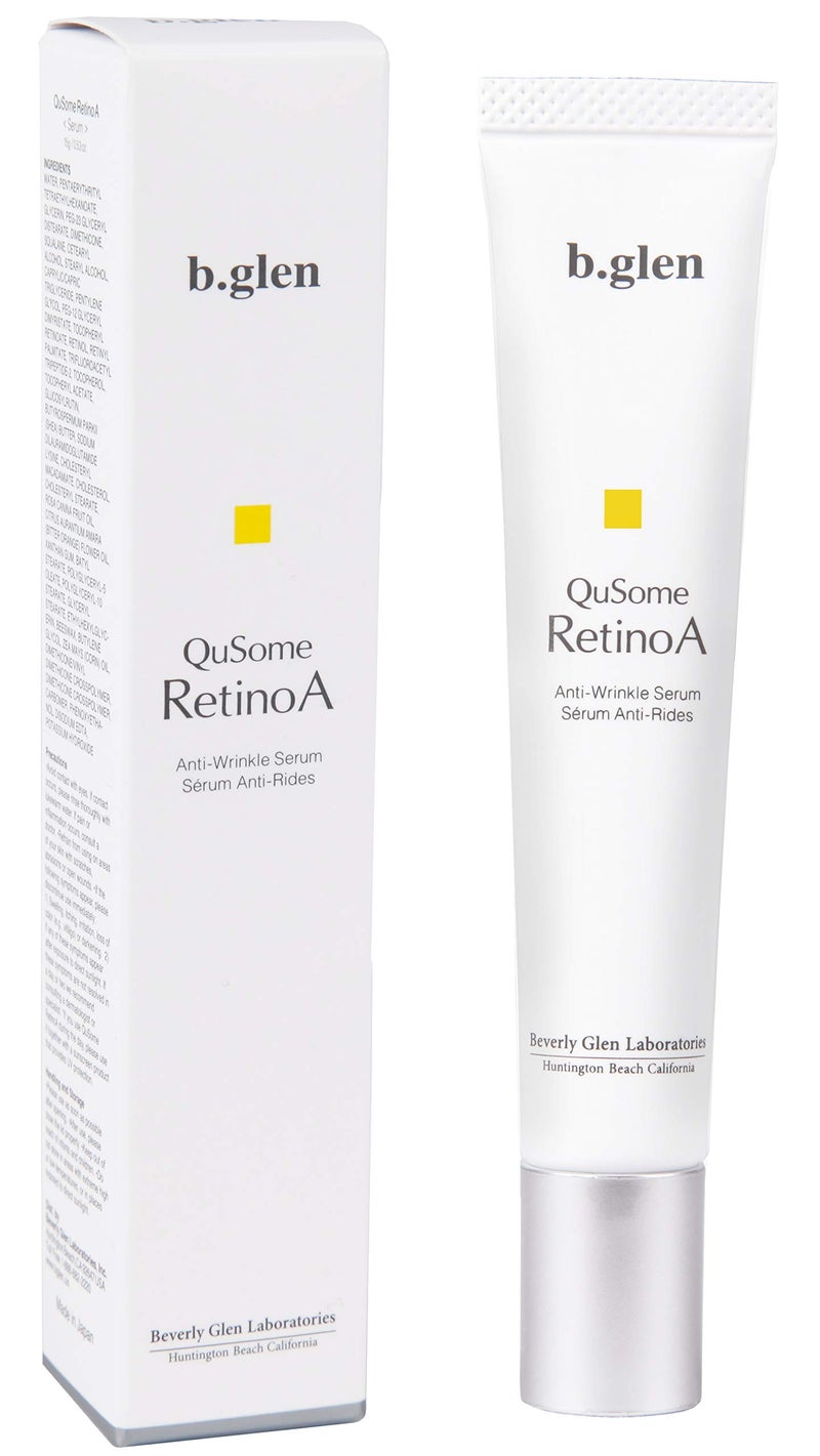 b.glen QuSome RetinoA | Retinol (Vitamin A) | Retinoic Acid Tocopheryl (Vitamins A & E) | Squalane | Organic Shea Butter | Repair Wrinkles | Firms Skin | (15g/0.53oz.) - Image 1