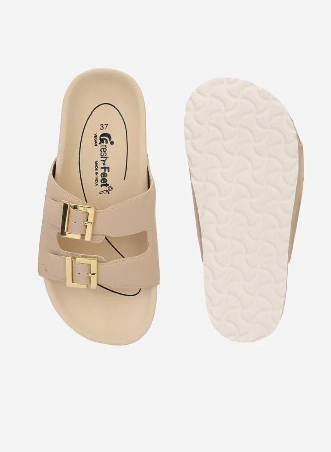 Fresh Feet Buckle Detail Michelle Orthopedic Sandals