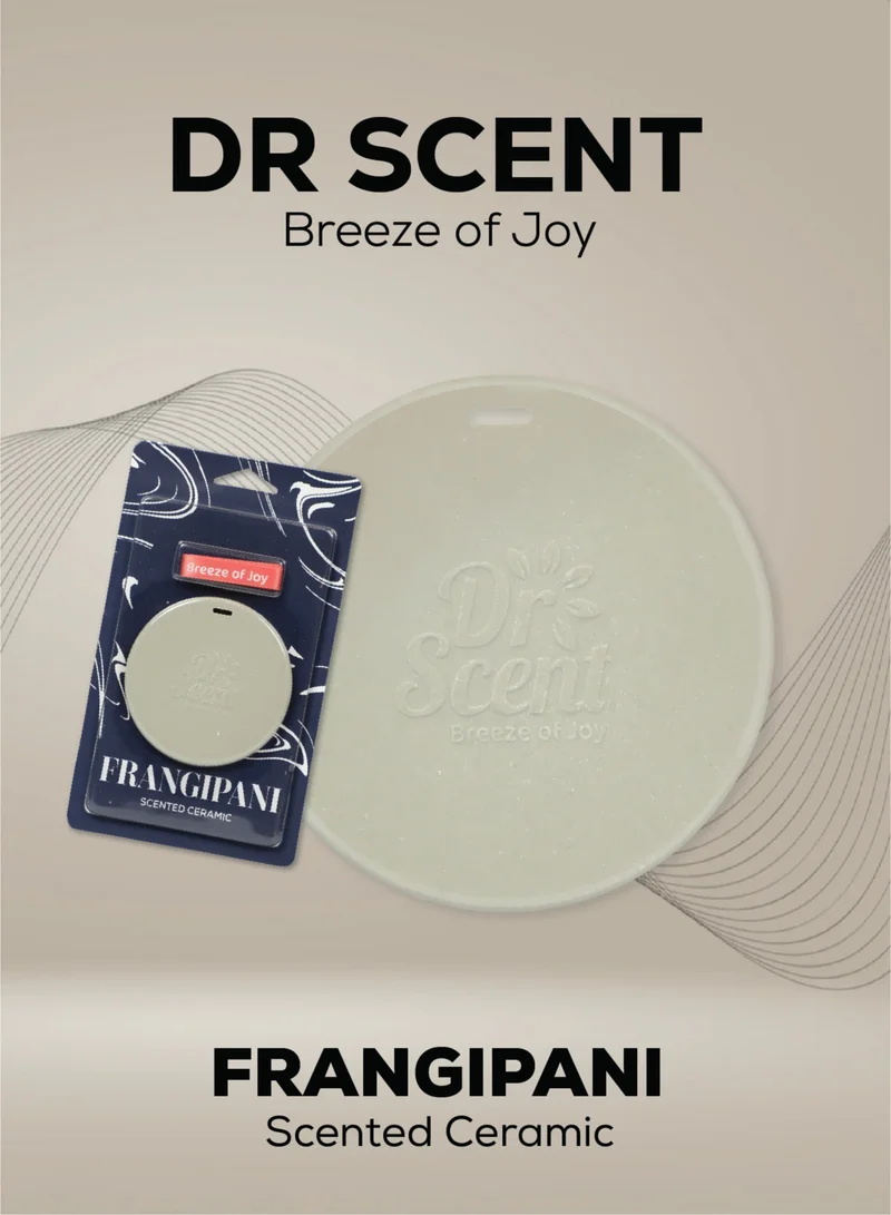 Dr Scent Ceramic Fragrance with Hanging Yarn, Luxurious and Delicate Lasting Home Fragrance (Frangipini) – Perfumed ceramic, Best Air Freshener for Drawer, Closet & for car