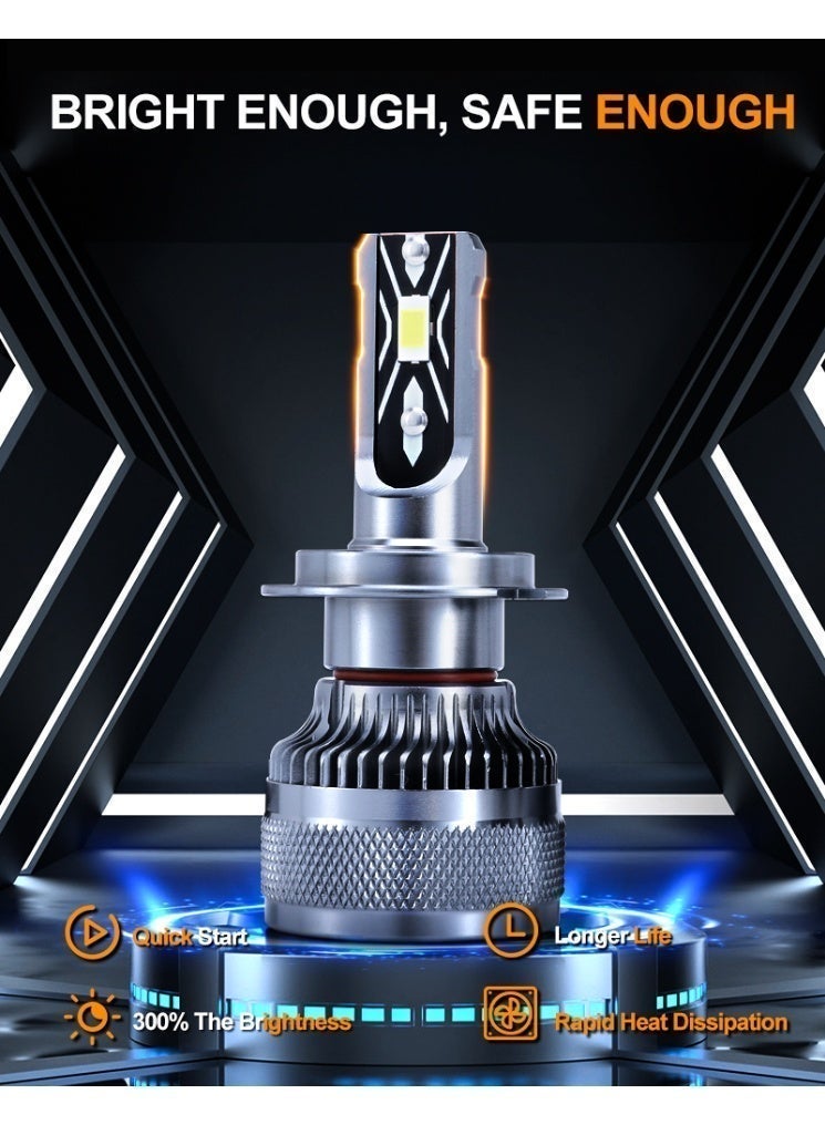 جبني V6K-H4-6000K 40W مصباح أمامي LED: ساطع، آمن، ومتين لتحسين تجربة القيادة ليلاً - Image 4
