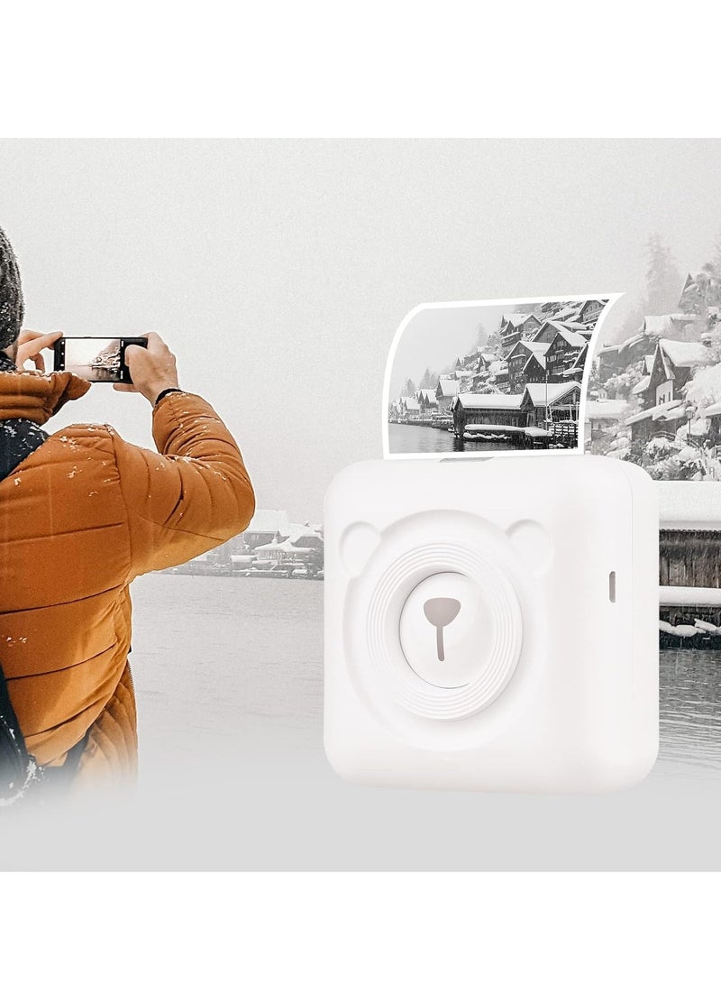 بيري بيدج طابعة حرارية صورة ملصقة مذكرة ورق إيصال + 6 بكرات لاصقة ورق 5730 مم - Image 3