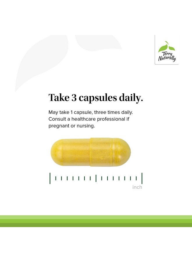 Terry Naturally Curamin - 120 Capsules - Non-Addictive Pain Relief Supplement with Curcumin from Turmeric, Boswellia, DLPA & Nattokinase - Non-GMO, Vegan, Gluten Free - 40 Servings - Image 4