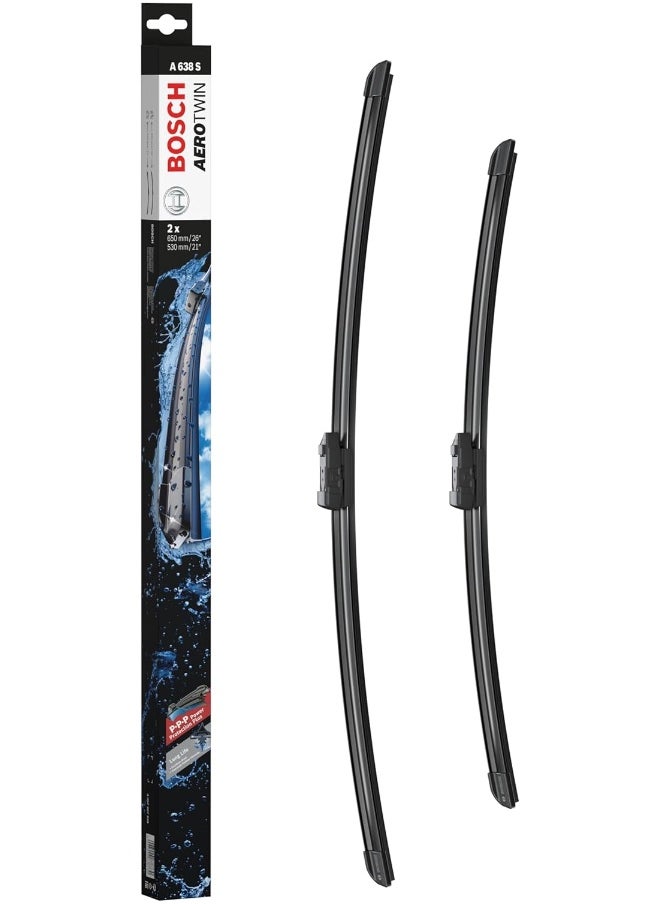 BOSCH Bosch Aerotwin 3397007638 Original Equipment Replacement Wiper Blade - 26"/21" (Set of 2) Top Lock 16mm  - Image 1