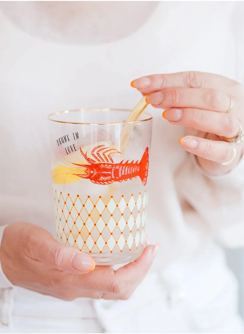 YVONNE ELLEN Lobster Hi Ball Glass