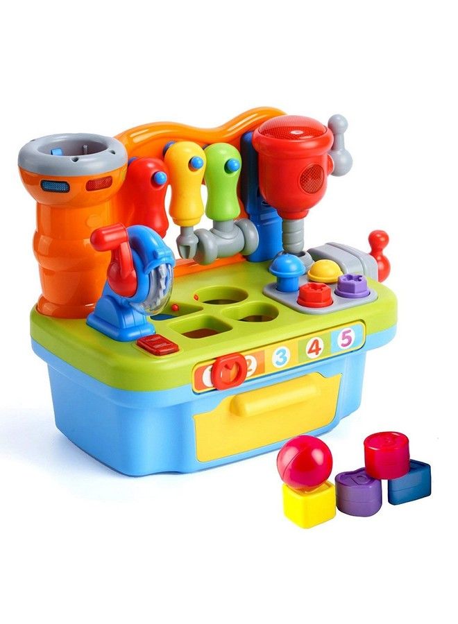 Woby Multifunctional Musical Learning Tool Workbench Toy Set For Kids With Shape Sorter Tools - Image 2