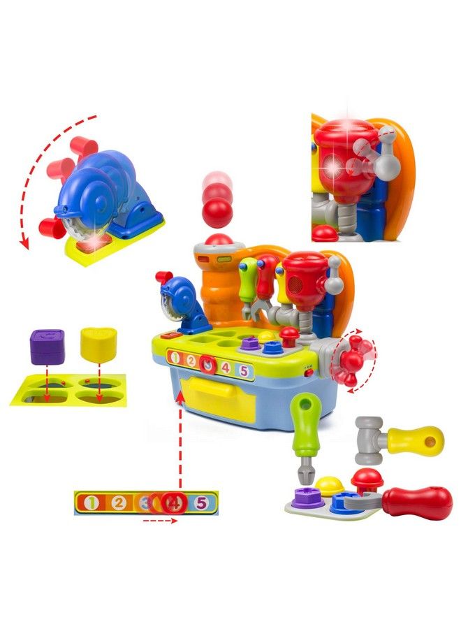 Woby Multifunctional Musical Learning Tool Workbench Toy Set For Kids With Shape Sorter Tools - Image 5