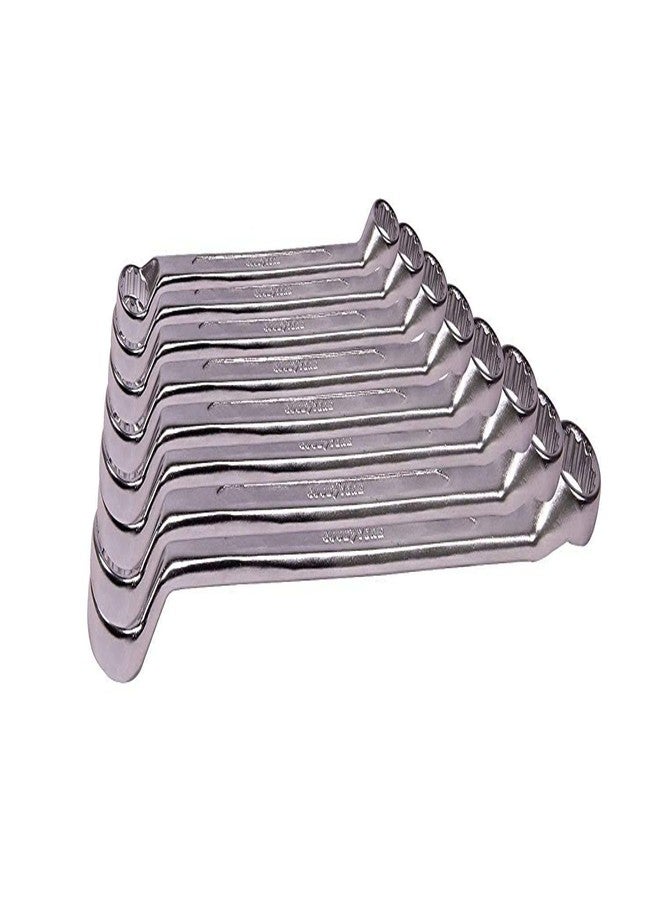 غوديير طقم مفاتيح ربط حلقية معدنية من جوديير (فضي، 8 قطع) (Gy-10141) - Image 1