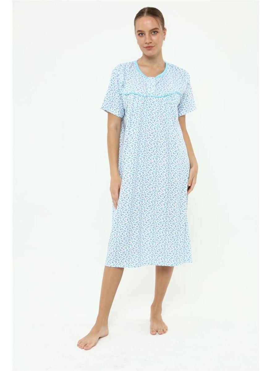 Seva Mother, Hospital Nightgown Short Sleeve Battal Comfortable Pattern  - Image 4
