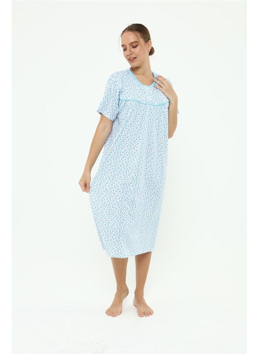 Seva Mother, Hospital Nightgown Short Sleeve Battal Comfortable Pattern  - Image 5