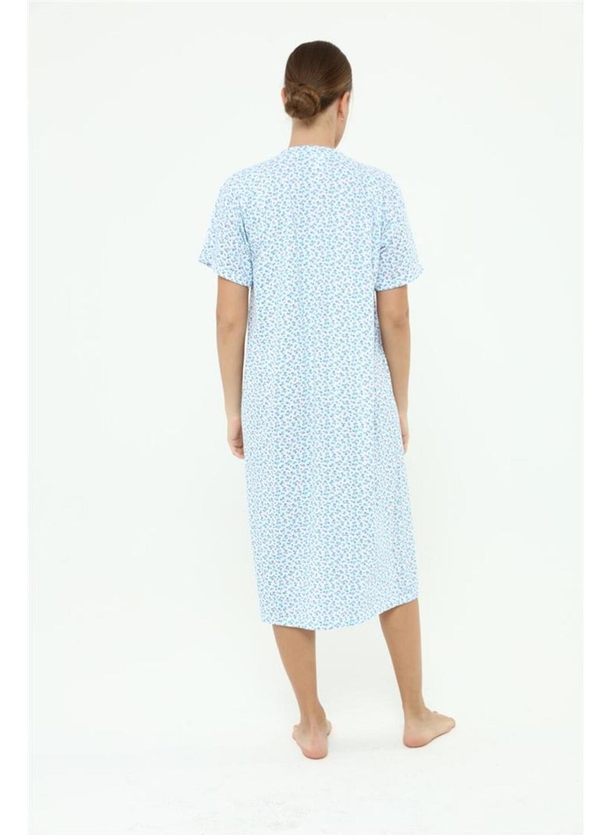 Seva Mother, Hospital Nightgown Short Sleeve Battal Comfortable Pattern  - Image 3