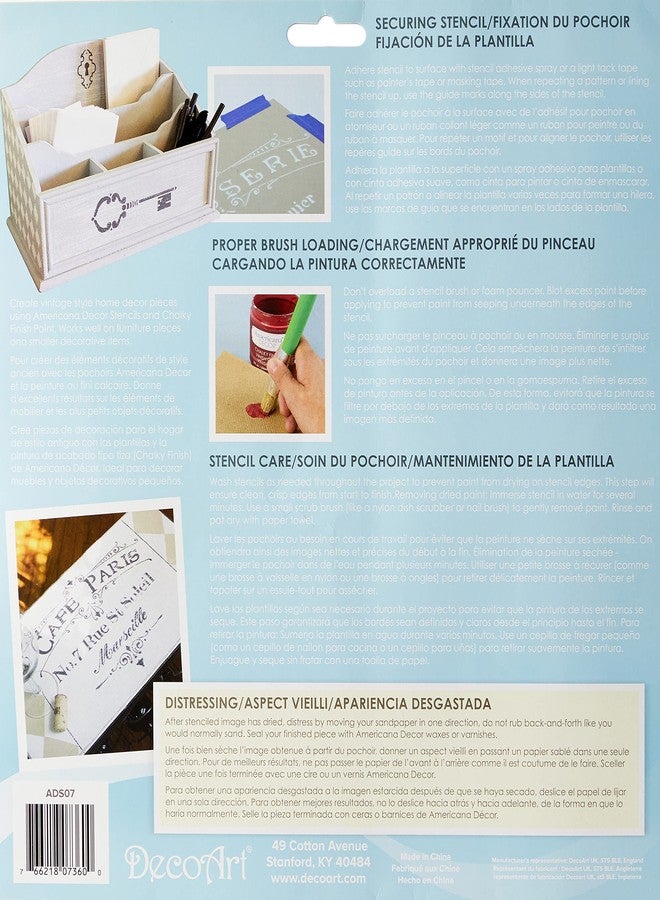 ديكوآرت استنسل ديكور ديكوآرت أمريكانا، ذا فرينش إن - Image 3