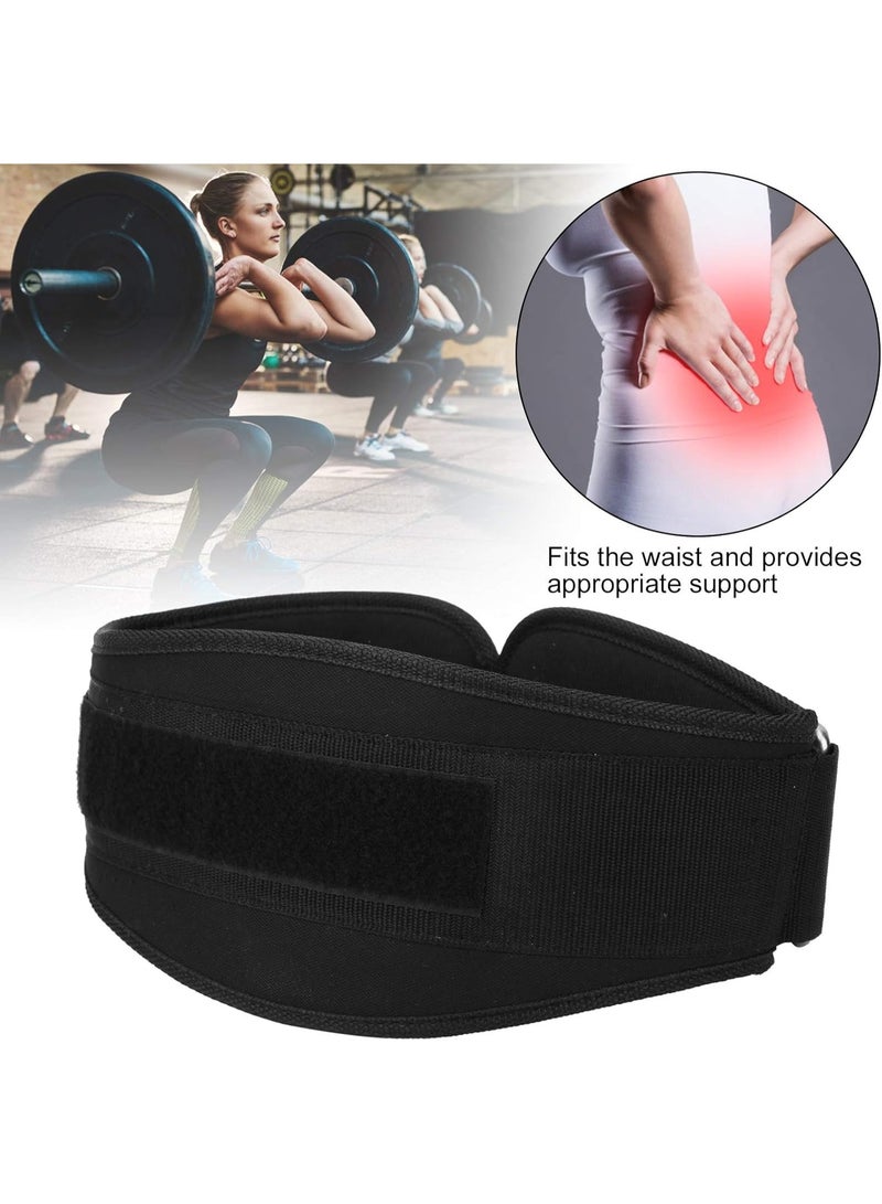 FAYET Adjustable Lightweight Self-Locking Weightlifting Belt, Breathable EVA Nylon Back Support for Powerlifting and Gym Training - Image 5