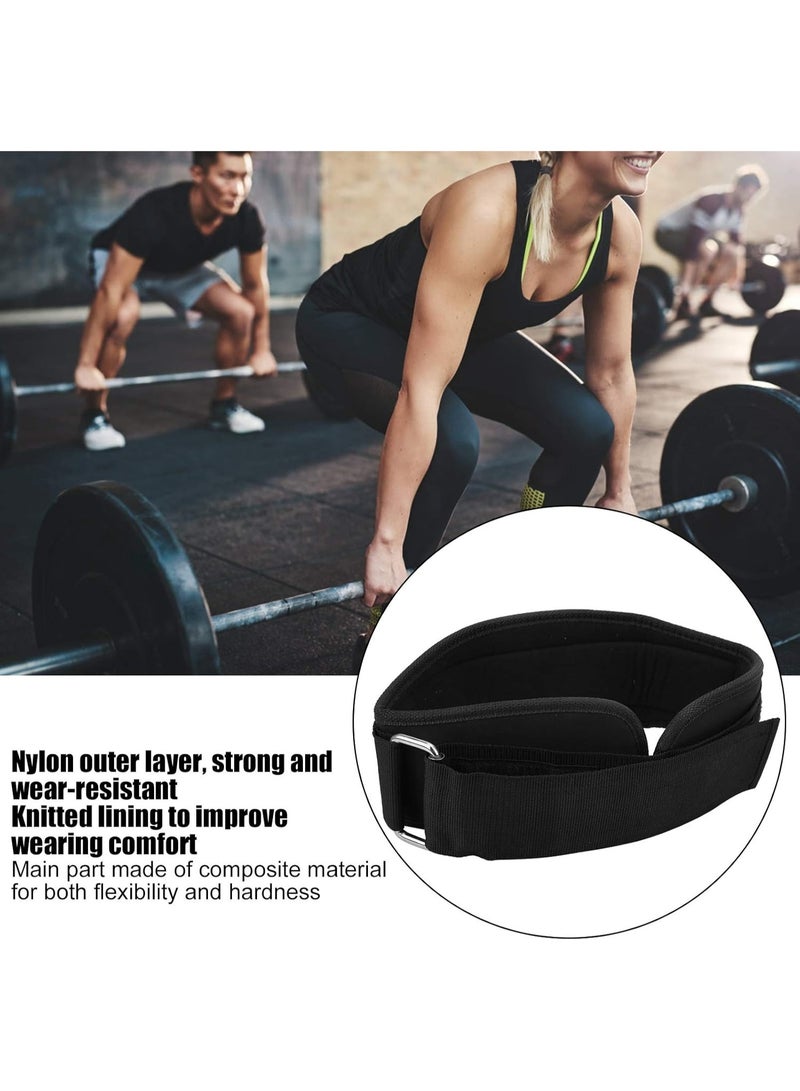 FAYET Adjustable Lightweight Self-Locking Weightlifting Belt, Breathable EVA Nylon Back Support for Powerlifting and Gym Training - Image 4