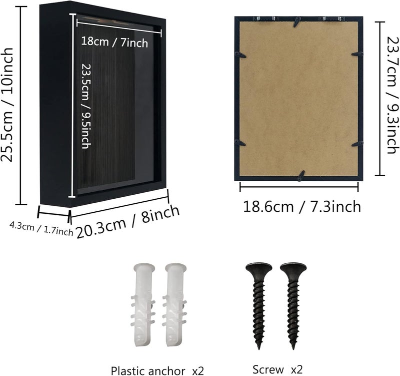FramePro Ticket Shadow Box 8x10 Top Loading Display Case Frame with Slot on Top, Customizable DIY Sweet Gift, Movie Travel Sporting Events Concert Ticket Stubs Drink Beer Caps- Memory Box - Image 3