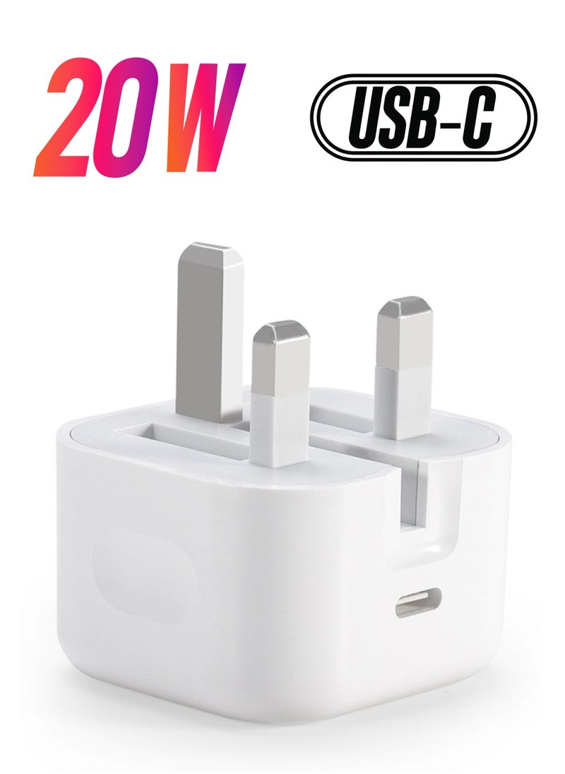 Generic - 20W PD Foldable Fast Charging Wall Adapter Compatible with Apple iPhone13 Pro Max/13 Pro Max/SE/iPad - Image 1