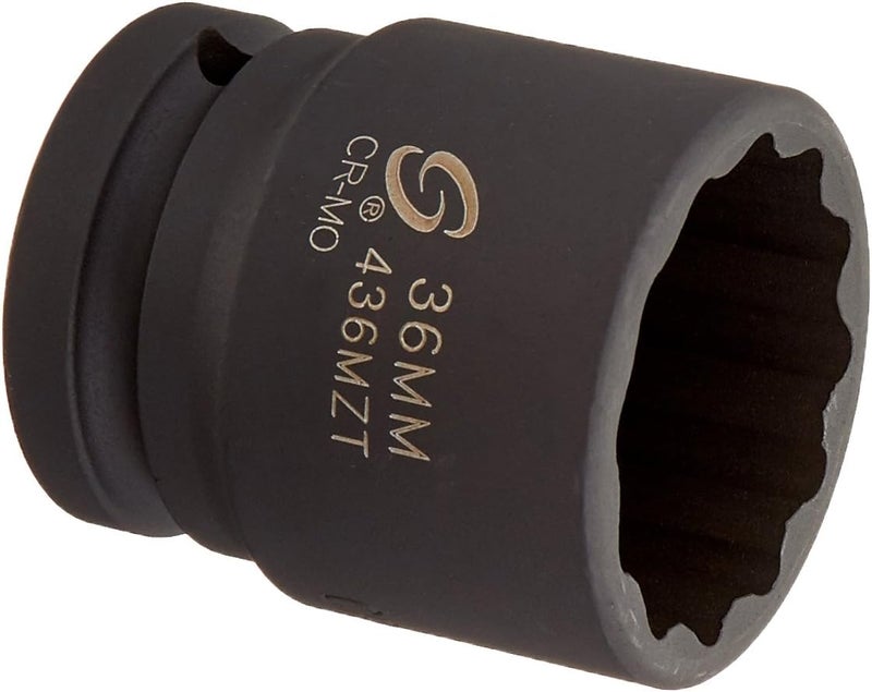 Sunex 436MZT 3/4-Inch Drive 36mm 12-Point Thin Wall Impact Socket - Image 1