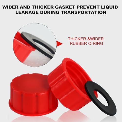 Niwicka Niwikca Gas Can Cap Replacement, Universal Fit Gas Can Spout Cover, 8 Pack with Gasket for 1 & 2，5 Gallon Gasoline Can, Small Gas Canister - Image 4