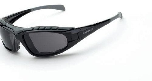 Crossfire Eyewear 2761 AF Diamondback Foam-Lined Safety Glasses with Black Frame and Smoke Anti-Fog Lens - Image 3