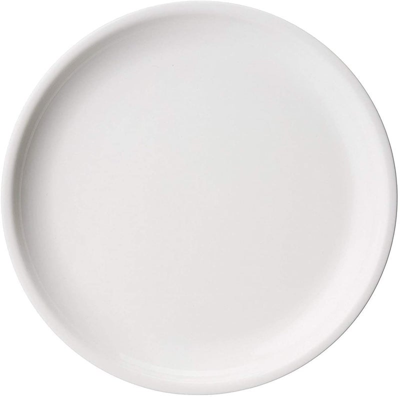 AWICKTIK Round Plastic Unbreakable Microwave Safe 11 Inch Glossy Full Plate Set Set of 12 White - Image 5