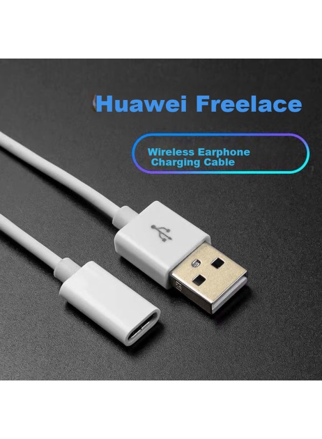 Trendy Style Chic Style Charging Cable For Huawei Freelace Pro Bluetooth Wireless Earphones, Honor Xsport Pro Am66, Am07c Charger, Usb To Type-c Female Adapter Cable - Image 2