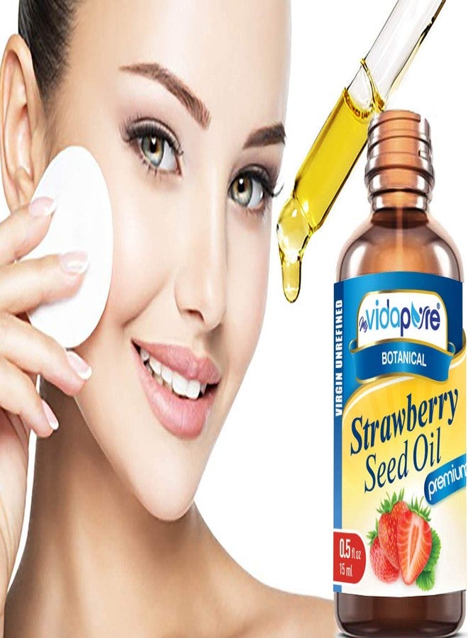 myVidaPure زيت بذور الفراولة MYVIDAPURE 100% نقي غير مكرر معصور على البارد. مرطب للوجه، البشرة، الشعر، الأظافر، الندوب، مضاد للشيخوخة أوميغا 6 فيتامين C 0.5 أونصة سائلة - 15 مل - Image 5