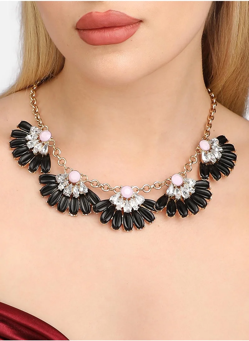 SOHI Designer Statement Stone Necklace