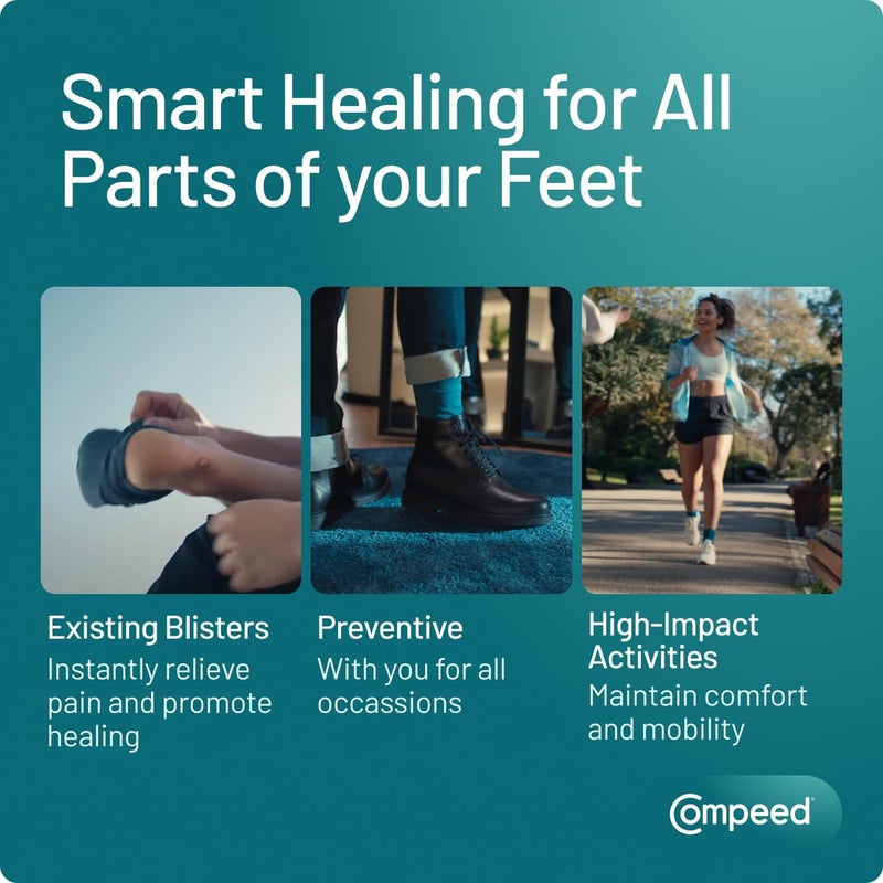 Compeed Blister Plasters Mixed Size 5 Pack Hydrocolloid Foot Treatment Heal Fast - Image 4