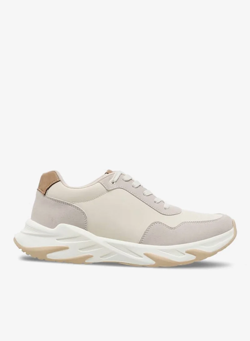 LBL by Shoexpress Men's Panelled Ankle Sneakers with Lace-Up Closure