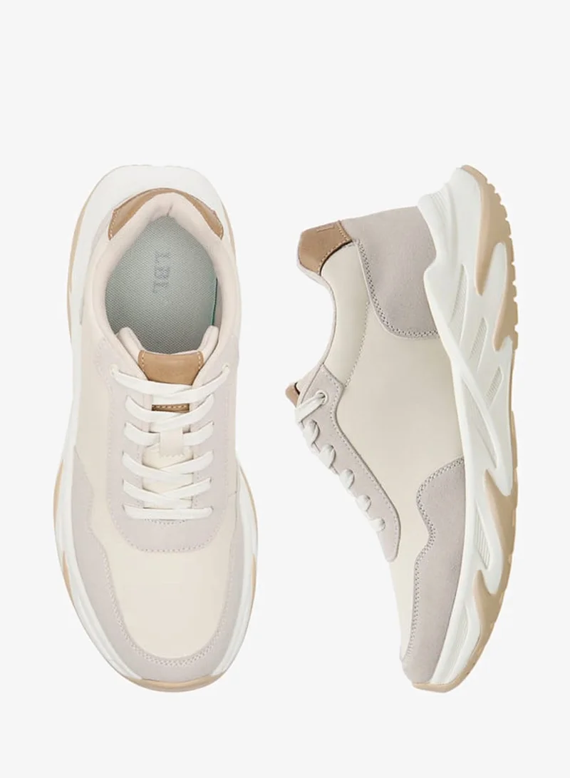 LBL by Shoexpress Men's Panelled Ankle Sneakers with Lace-Up Closure