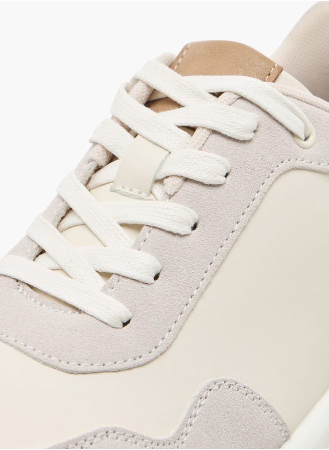 LBL by Shoexpress Men's Panelled Ankle Sneakers with Lace-Up Closure  - Image 4