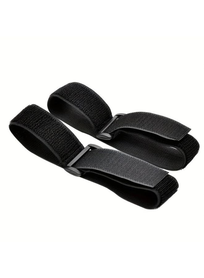 2pcs 38mm Black Nylon Elastic Straps With Hook And Loop Fastener 11 81 Inch - Image 5