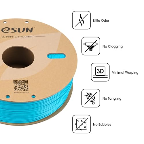 eSUN ABS+ Filament 1.75mm, 3D Printer Filament ABS Plus, Dimensional Accuracy +/- 0.05mm, 1KG Spool (2.2 LBS) 3D Printing Filament for 3D Printers, Light Blue - Image 4