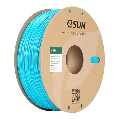 eSUN ABS+ Filament 1.75mm, 3D Printer Filament ABS Plus, Dimensional Accuracy +/- 0.05mm, 1KG Spool (2.2 LBS) 3D Printing Filament for 3D Printers, Light Blue - Image 1