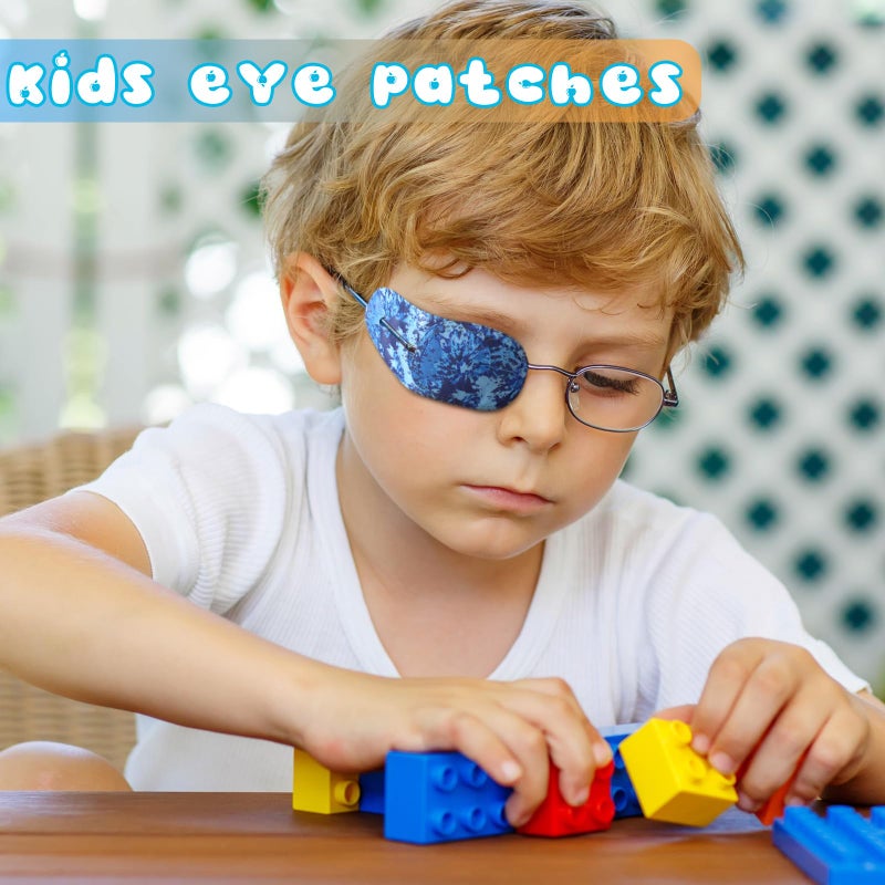 Panelee Panelee 10 Pcs Adhesive Eye Patches for Kids Boys 10 Styles Latex Free Eye Pad Bulk Light Blocking Fun Cute Cotton Adhesive Bandages for Girls Toddler Lazy Eye(Cute)  - Image 4